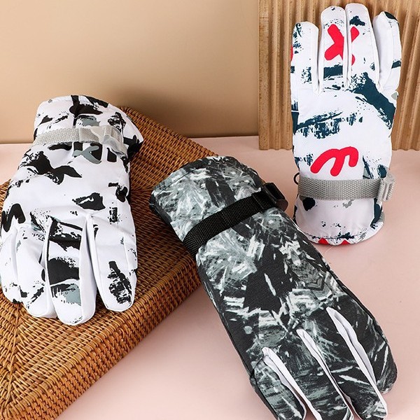 Liqing Ski Gloves Adult Warm, Windproof, Waterproof, Snowboard & Ski Suits, Polyester Material