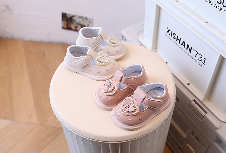 Scarpe da principessa in pelle per bambini piccoli, primavera e autunno, da 0 a 2 anni_voghion.com