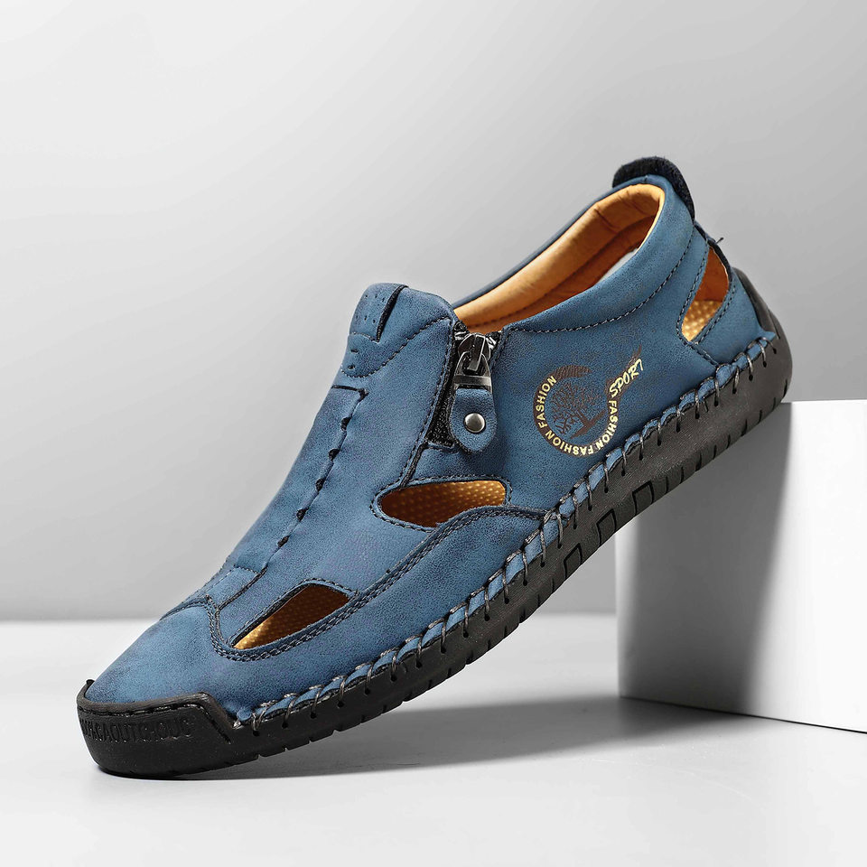 Dép sandal nữ bít mũi quai khâu thoáng khí chống trượt — F 6611m màu, F6611 hồng, F6611 kaki, F6611 màu vàng