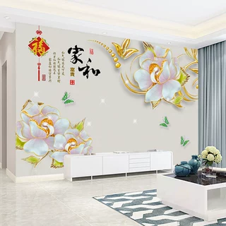 电视背景墙壁纸2026新款大气壁纸客厅装饰墙壁画立体影视墙布家和