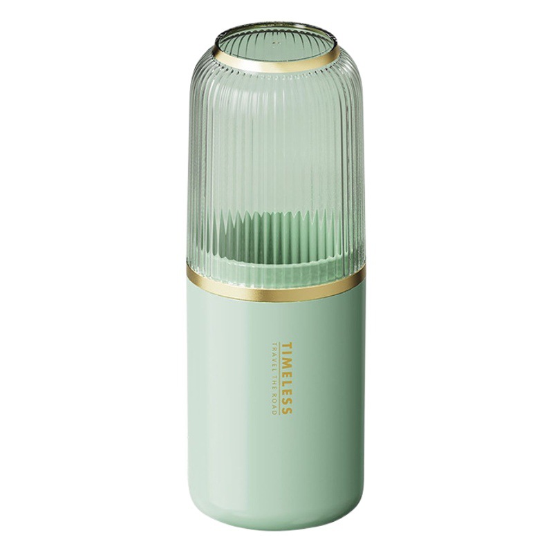 Nuevo hogar chapado en oro enjuague bucal taza traje pareja conveniente viaje cepillo de dientes caja pasta de dientes almacenamiento viaje de negocios traje de lavado