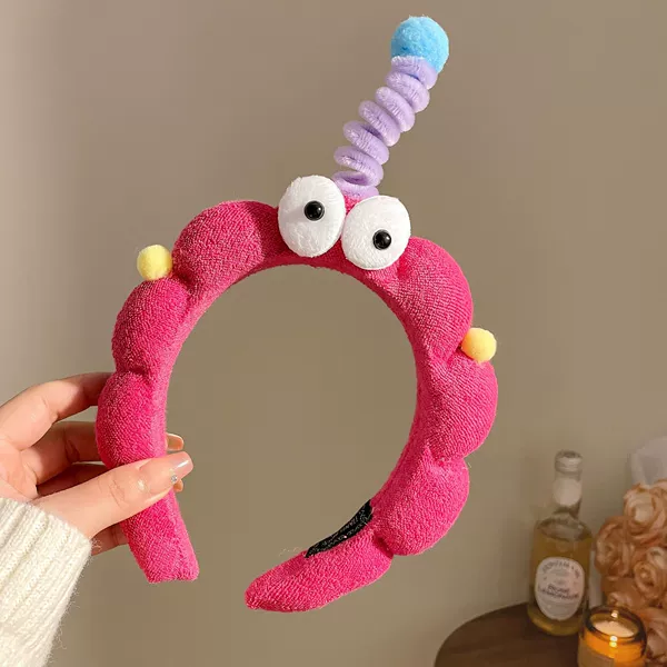 Rose red twist eye headband