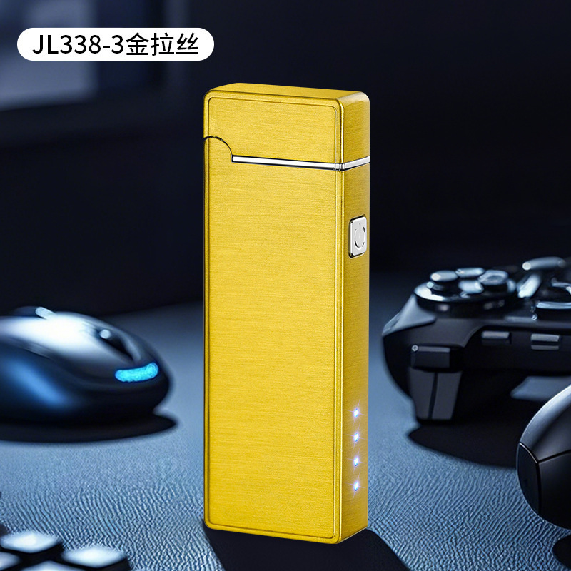 Jl 338ダブルアークUSB充電防風ライター高級創意個性防風ネット赤知能シガレット|undefined