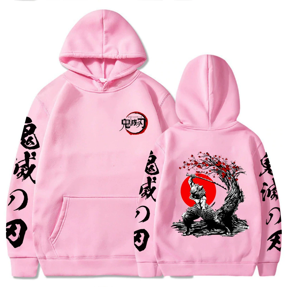 Demon Slayer Hashibira inosuke Holding Hooding Sweatshirts