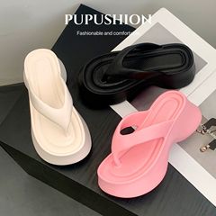 EVAソフト底ins同モデルのフリップフロップ女性の新型eva防臭厚い底が高くなります。