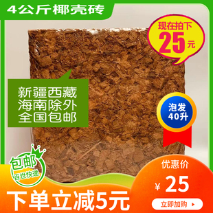 Compressed Coarse Coconut Brick Coconut Brick Coconut Brick Dendrobium officinale Planting Material Coconut Brick 4kg