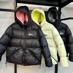 国境を越えた対外貿易刺繍stuフード付き綿服冬のファッションアメリカの街のゆるいカップルのパン服