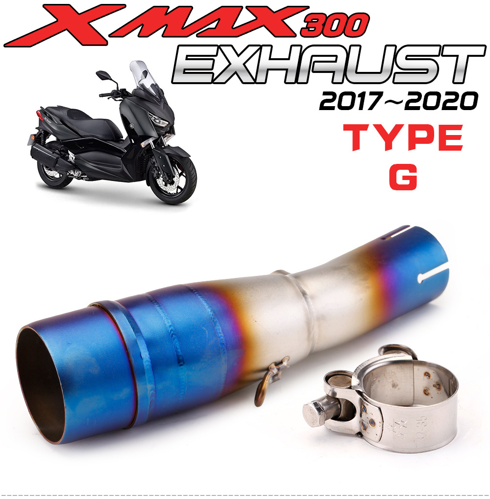 Suitable for Yamaha Scooter Yamaha Xmax300 Modified Stainless Steel Front Exhaust Pipe 2017-2020 Models