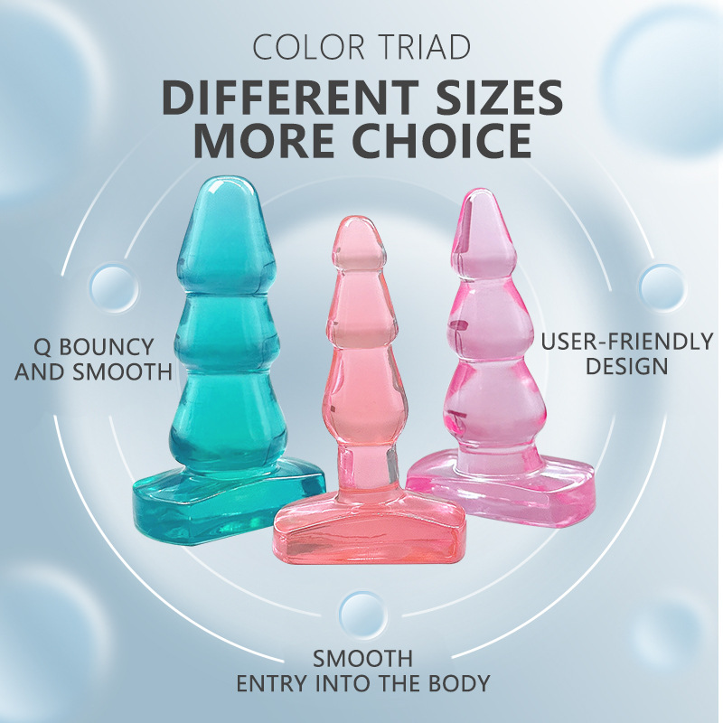 Silicone Anal Plug Set, Unisex Adult Anal Expansion Toy, Portable — detail image 3
