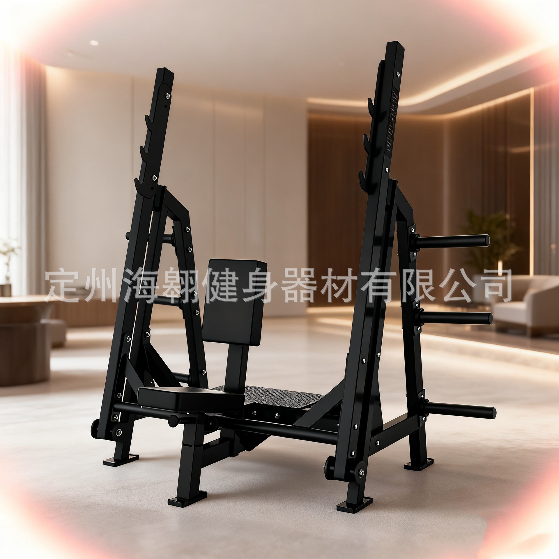 Gym Commercial Seated Shoulder Press Training Chair Hanging Type Seated Shoulder Press Bench Weightlifting Bed Barbell Bench Press Rack