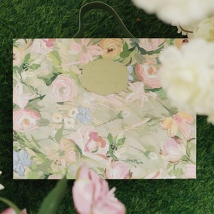 Wewan Flower Round Wedding Bridesmaid Accompanying Gift Portable Box Candy High-end Gift Box Gift Box Wholesale