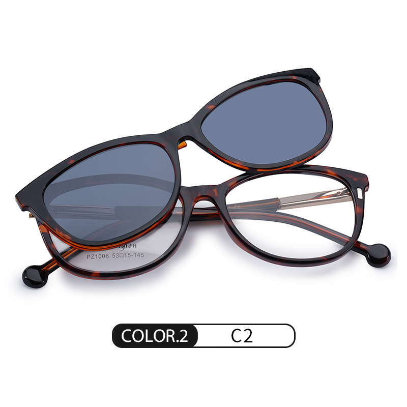 Nuevas gafas de sol magnéticas polarizadas PZ1006 gafas de sol de protección solar al aire libre de moda en la calle pueden equiparse con gafas de luz azul a prueba de miopía