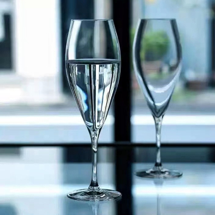 Kimura estilo japonés hecho a mano tazas de vino vino vino de cristal tazas de pie alto tazas de champán de pierna baja tazas de vino