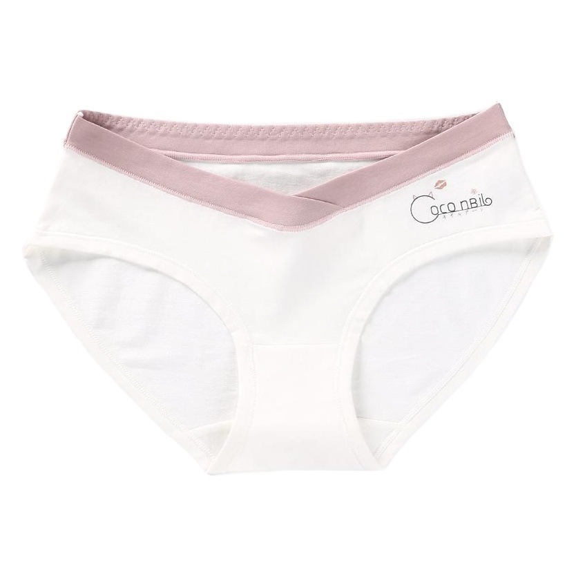 Maternity Underwear Pure Cotton Autumn and Winter Low-Waist Women's Breathable Maternity Large Size Triangle Shorts for Mid-Pregnancy, Breathable and Comfortable