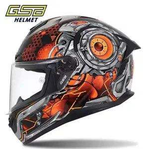 Gsb 361 Electric Vehicle: Dəbilqə (Kaska) aksesuarları - m-54cm-55cm-card-size-is-larger-cosmic-power-black-orange