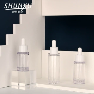 定制20ml30ml胶头滴管瓶厚壁乳液瓶 40ml50ml原液分装瓶玻璃滴管