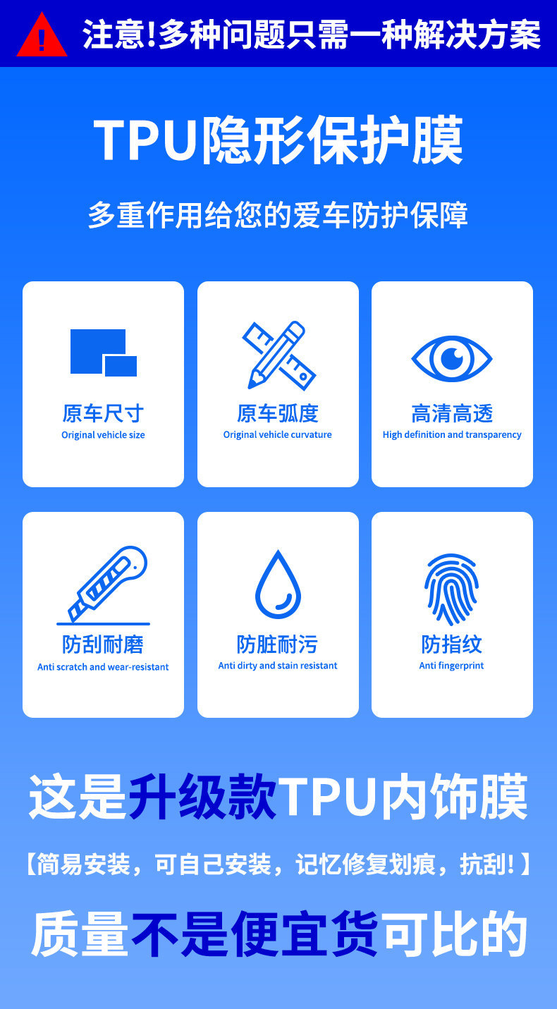 Suitable for Mengshi 917 interior protective film, center console sticker, navigation screen tempered film, accessories, threshold strip modification
