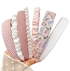 Fuchsia headband, set, wide color palette