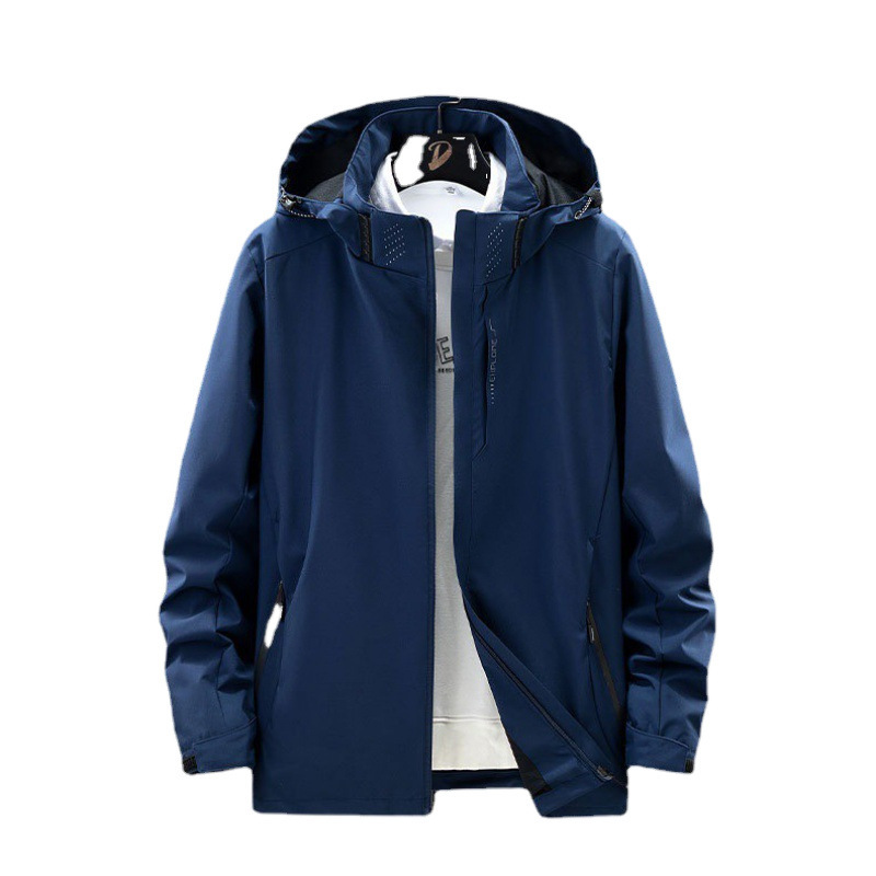 2023 nueva primavera y otoño chaqueta para hombres y mujeres chaqueta pareja chaqueta de asalto al aire libre una sola capa impermeable abrigo transpirable