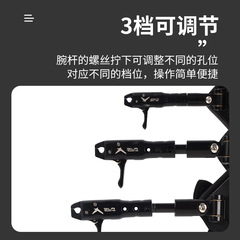 跨境新款皮革腕帶撒放器鉗口自動閉合腕撒長短可調複合滑輪弓配件