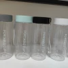 600ml прозрачный, чёрный, одна крышка