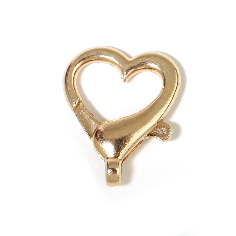 10 PCS/Package Alloy Heart Shape Lobster Clasp Simple Style display picture 12