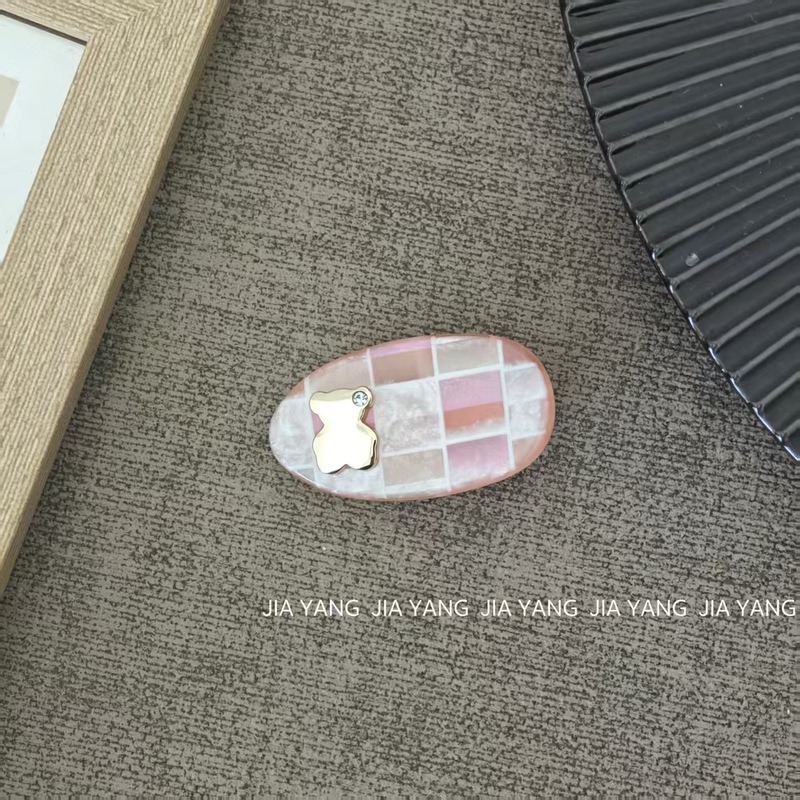 可爱卡通小熊醋酸发卡甜美发夹刘海夹侧边夹高级感百搭鸭嘴夹发饰|undefined