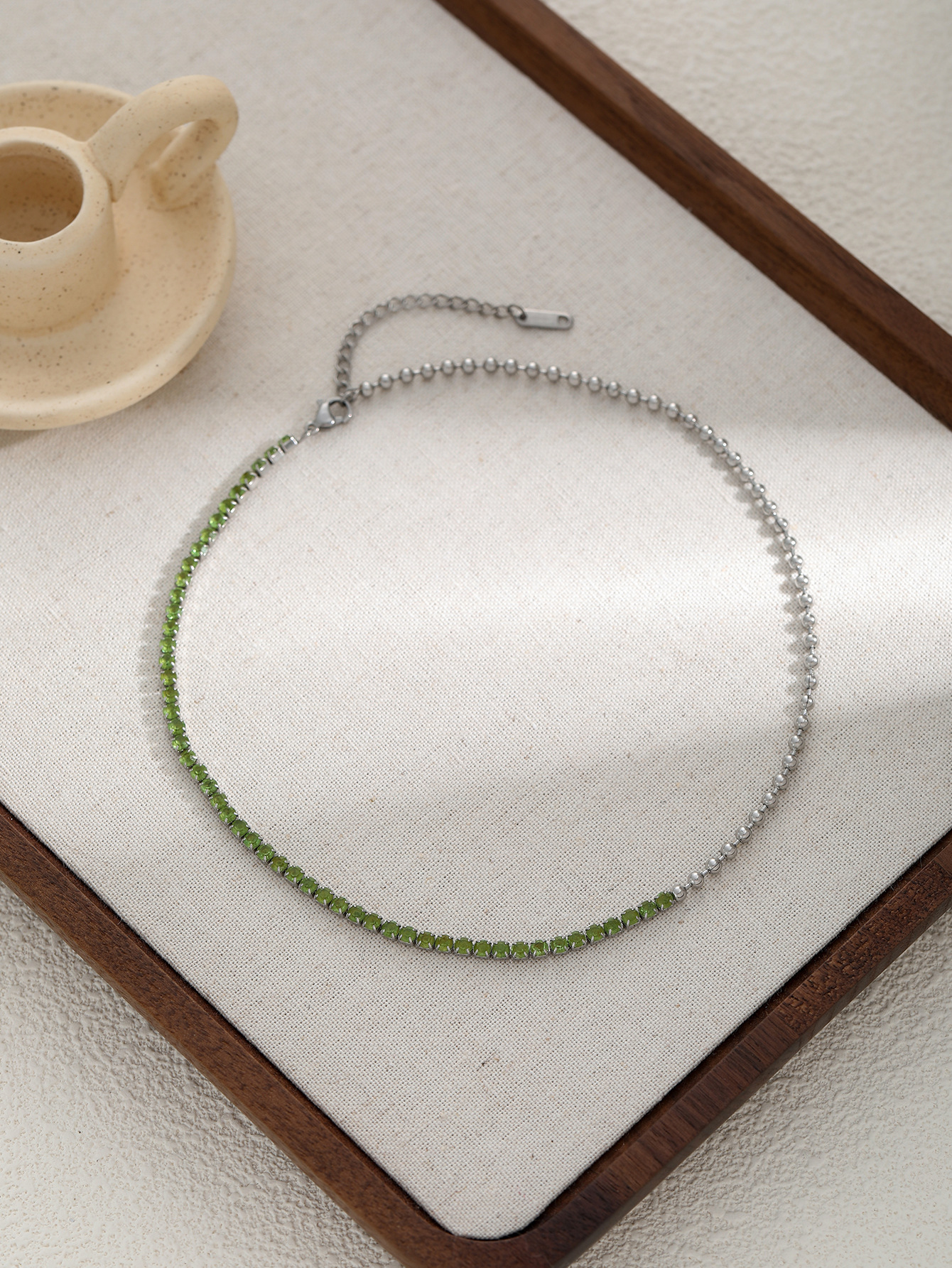 Holiday, Daily Occasion Casual Geometric Titanium Steel Ball Chain Tennis Chain Bracelets In Bulk
