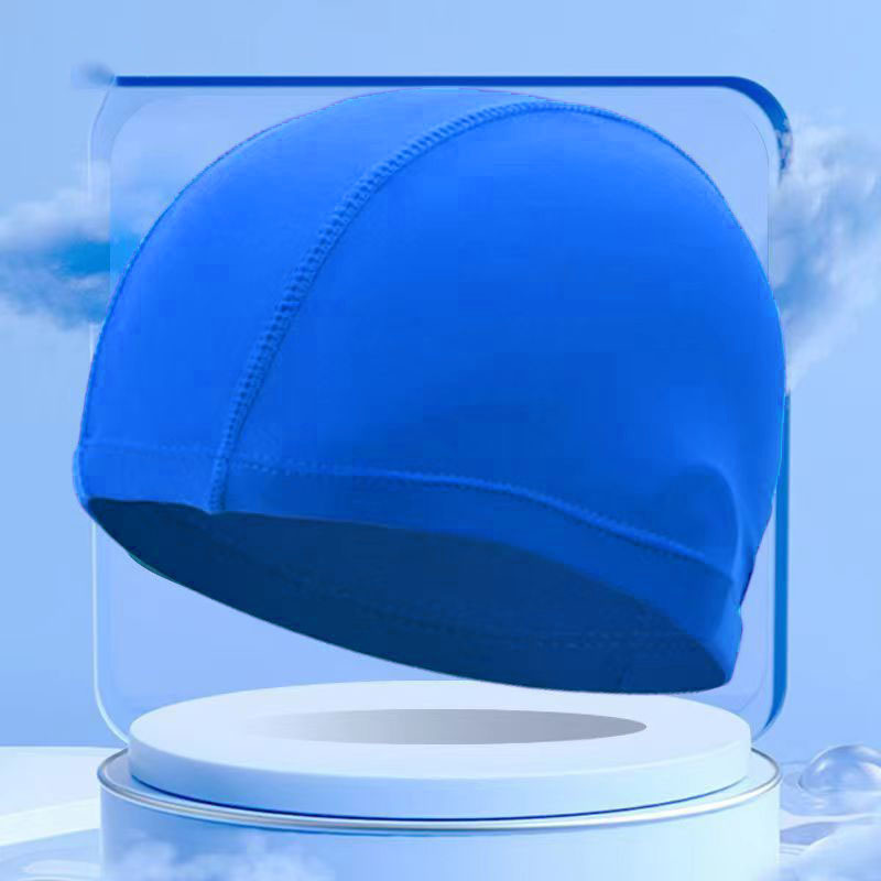 Lake blue swimming cap (universal high elastic style for children and adults) - 1 pack