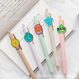 Environmental protection pen holder cute cartoon student pen holder accessories PVC soft rubber detachable DIY pencil set cross-border wholesale