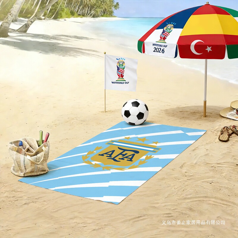 2026 World Cup Beach Towel Argentina Football Team Microfiber Quick-Drying Water-Absorbent Beach Towel Bath Towel 2026 World Cup Beach Towel Argentina Football Team Microfiber Quick-Drying Water-Absorbent Beach Towel Bath Towel
