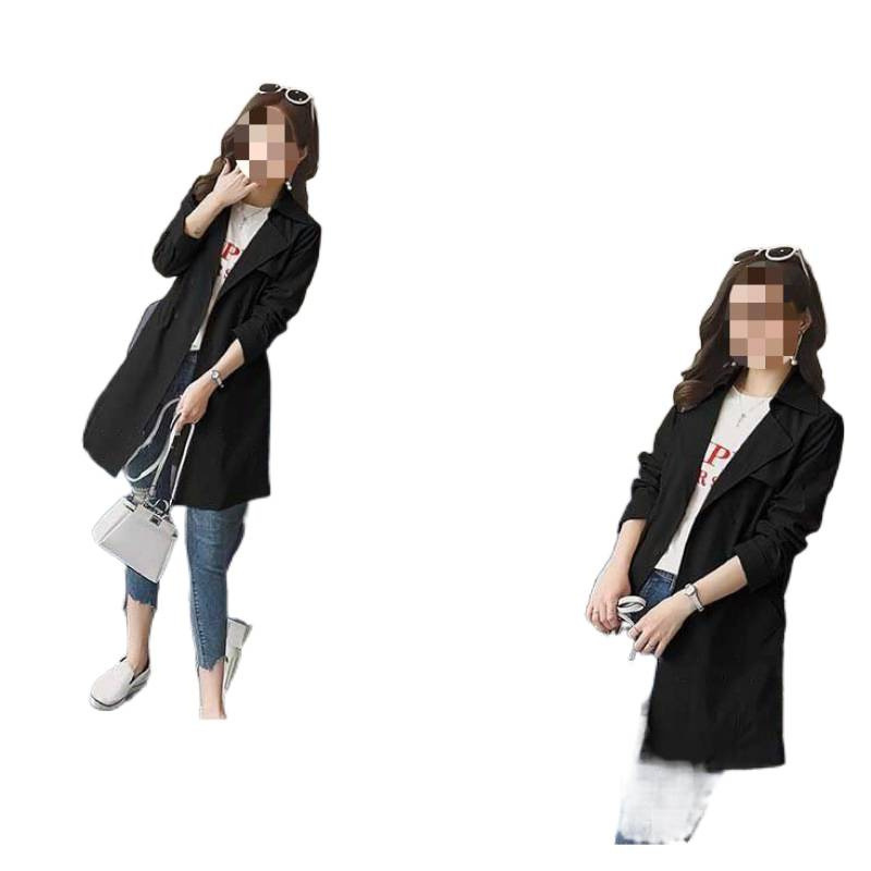 韩版薄外套流行风衣女中长款修身显瘦新款春秋气质收腰小个子|undefined