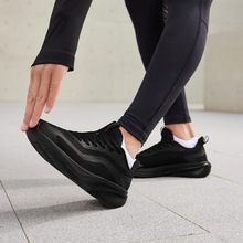 361男鞋运动鞋2024新款秋季鞋子网面透气轻便休闲跑鞋黑色跑步鞋