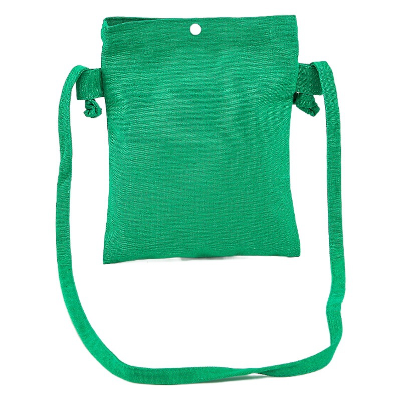 Bolsa de lona bolso de hombro bolso de teléfono móvil simple color sólido de las mujeres logotipo grabado bolso bandolera pintado a mano mini bolso de mensajero