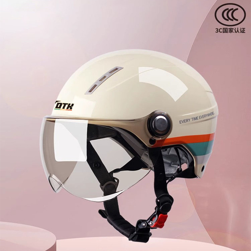 New National Standard Mustang Supplies Car Women's Electric Vehicle Helmet In-Car Summer Men's Motorcycle Helmet Universal for All Seasons
