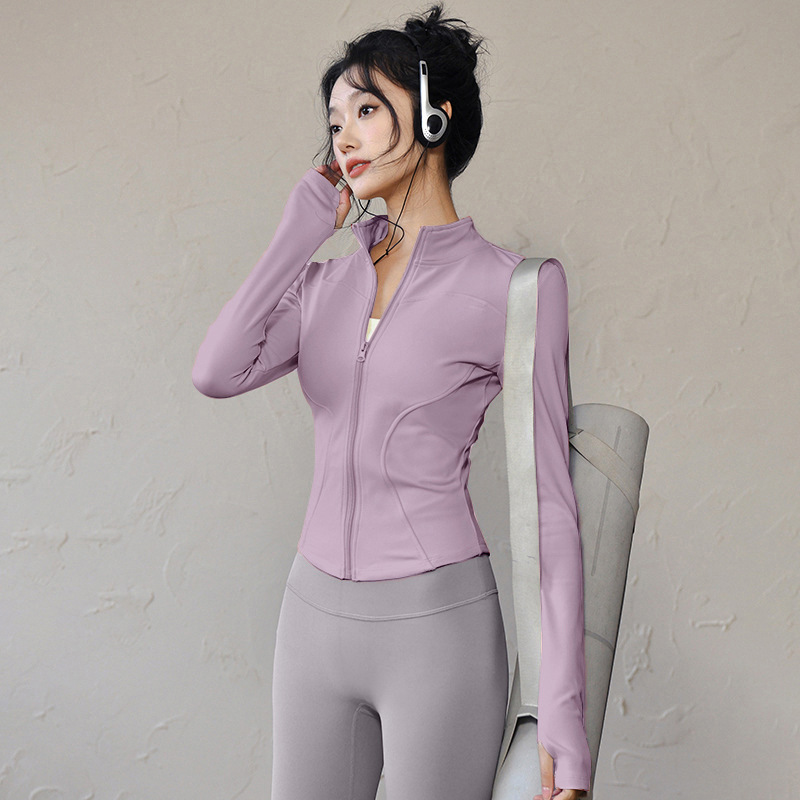 巨显瘦外套女lulu瑜伽服上衣速干户外运动跑步普拉提健身服套装|undefined