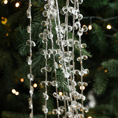 新商品アクリル透明水晶挿し木花珠串クリスマスツリーの花環藤条装飾用品