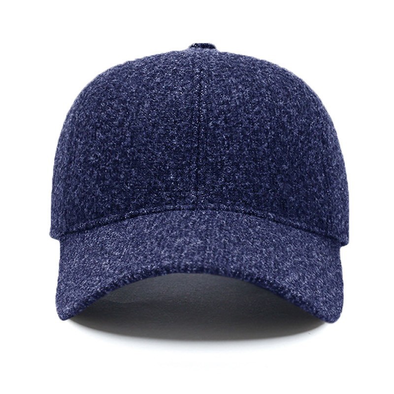 Gorra de béisbol de tela afelpada con visera rígida, gorra deportiva unisex de alta gama estilo coreano para publicidad exterior, color liso, venta al por mayor.