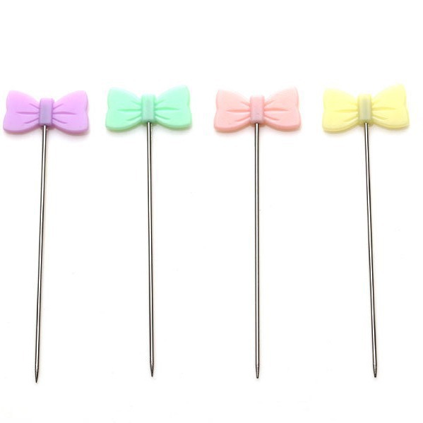 Pajarita de color alfileres para coser y patchwork alfileres 50 piezas 100 piezas/caja