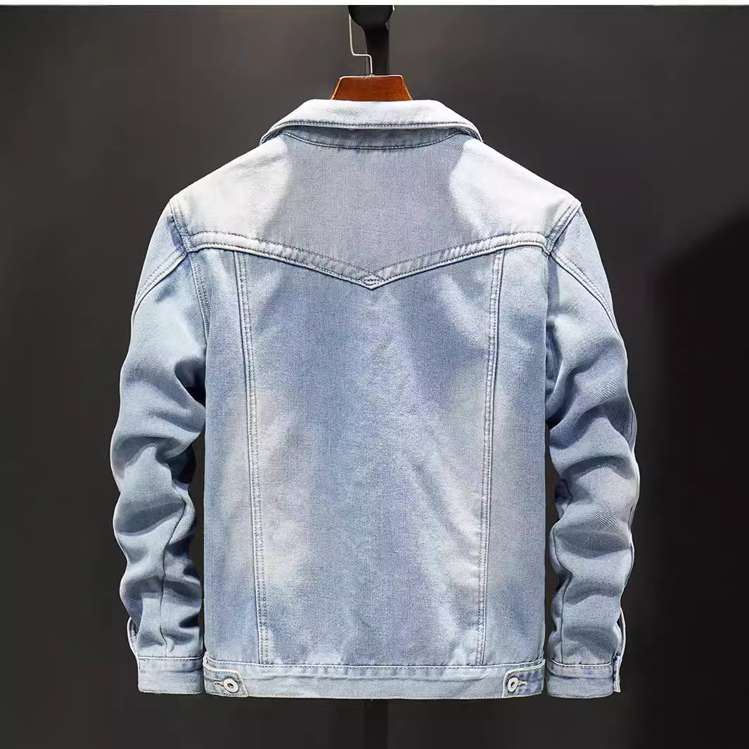 Chaqueta de mezclilla de invierno para hombre con forro polar Chaqueta de estilo coreano Chaqueta casual más tamaño Contacto para cambiar el precio y entregar