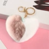 Korean pink splicing peach heart 9 cm