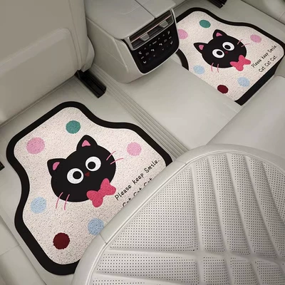 Avtomobil döşəmə paspasları, floor mats - cat-polka-dots-back-row-backstage-5050cm-silk-loop-carpet