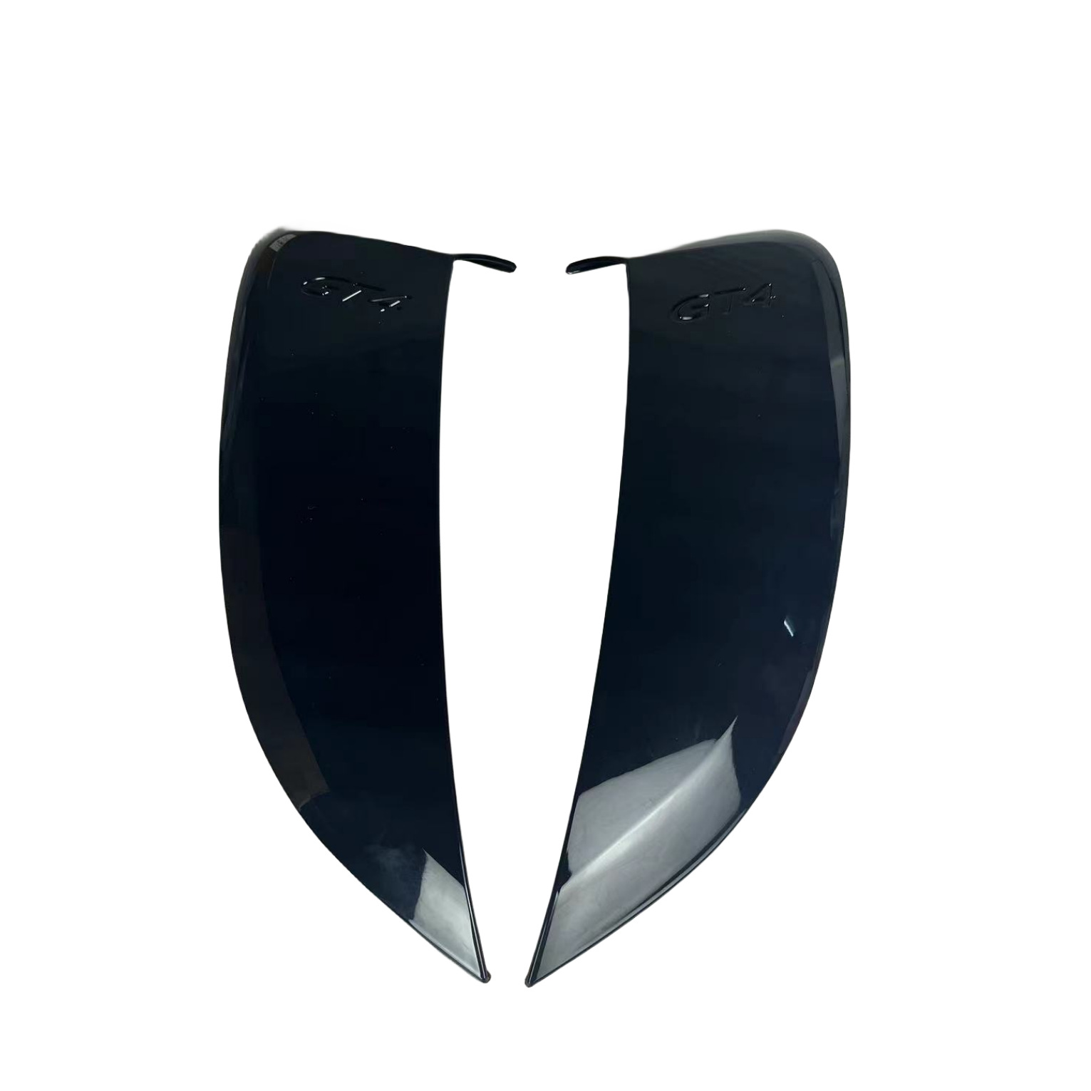 Suitable for Porsche 718 carbon fiber rear leaf air outlet 982 bright black GT4 air outlet CayMan side air outlet