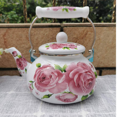 Factory price sale enamel 2.5l Turkish teapot enamel cold kettle enamel kettle kettle aliexpress supply
