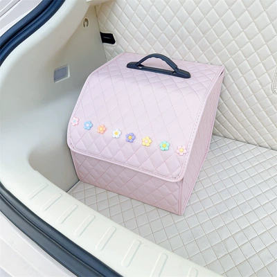 box cute multifunctional glove box – Other Automotive Interior Supplies - 8-flowers-pink-small-storage-box