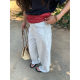 Huang Zheng High Waist Wide Leg Top Line Design Slim Look Jeans Women's 2025 Summer Casual All-match Pants HA520263
