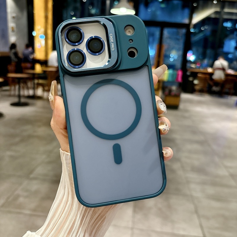 适用iPhone17promax磁吸镜头支架手机壳苹果16散热镜头膜PC保护套|undefined