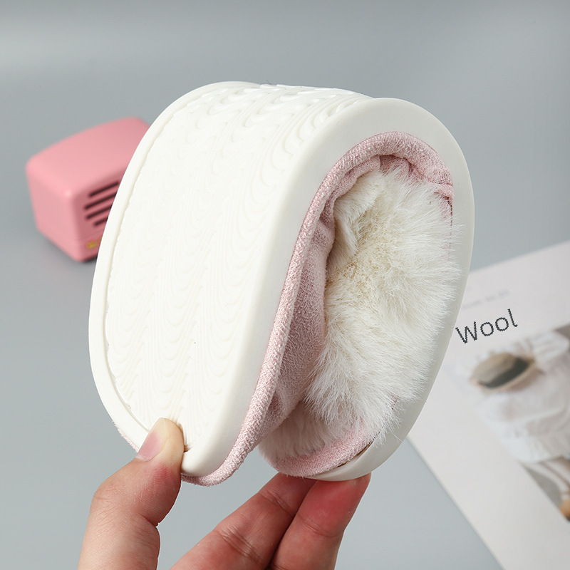 Pantofole da casa in lana per il commercio elettronico transfrontaliero, pantofole termiche da interno e da esterno per uomo e donna, pantofole in cotone in magazzino_voghion.com