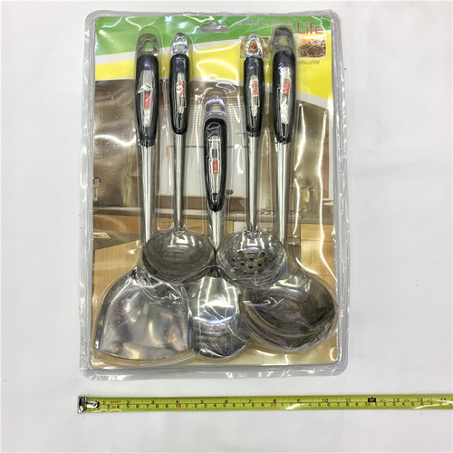 410 stainless steel spoon, shovel, spoon, colander, spatula, five-piece tableware set, spatula and spoon set, household kitchen utensils
