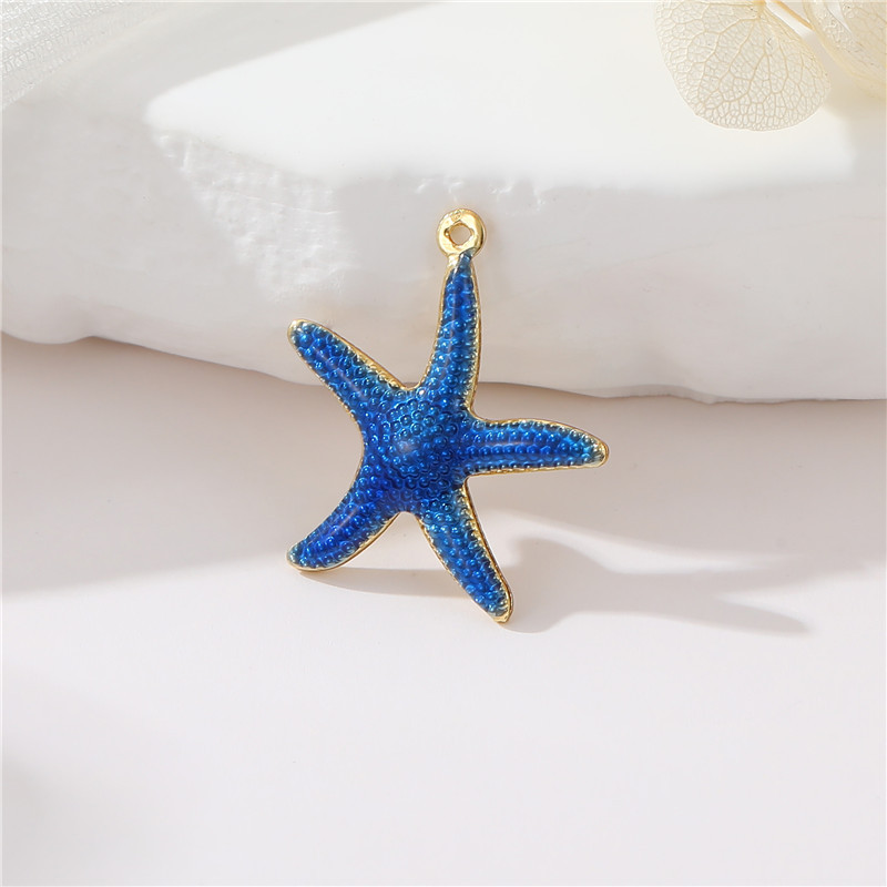 1 Piece Copper Gold Plated Starfish Pendant display picture 8